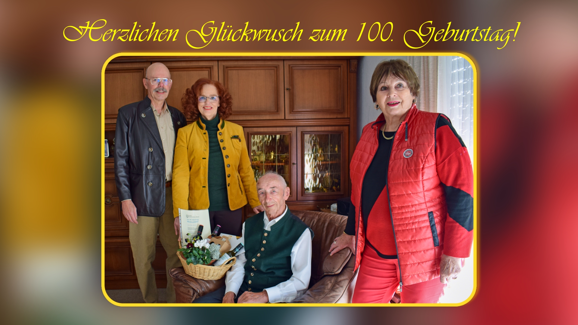 Mit 100 Jahren noch mitten im Kameradschaftsleben